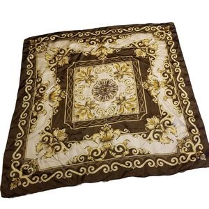 Kathie Lee Vintage Made In Italy Square Scarf Floral Mosaic